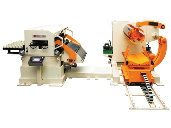 三機一(yi)體NC高配型(xing)精密料架(jia)矯直送料(liao)機